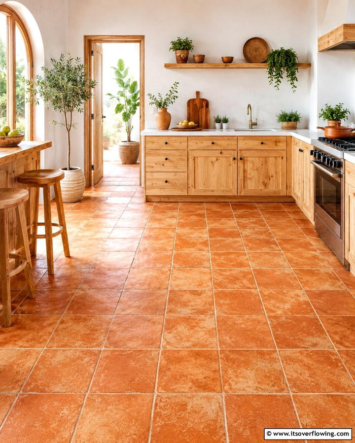 Moroccan Inspired Terracotta Patterns - 25 Terracotta Kitchen Floor Ideas for a Rustic Charm
