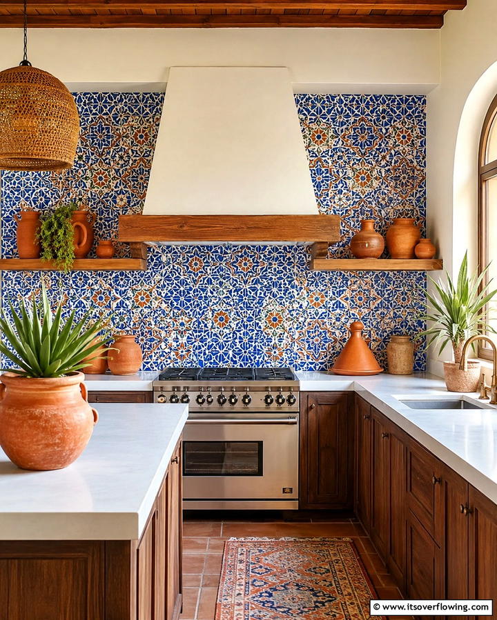 Moroccan Tiles - 30 Laundry Room Tile Ideas for Durable Style Updates