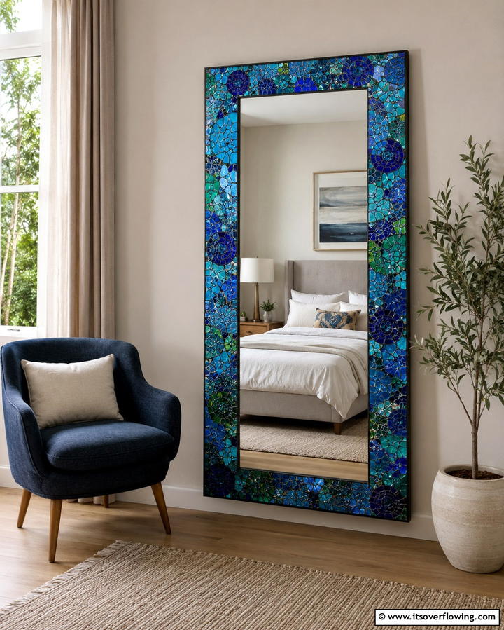Mosaic Mirror Frames - 25 Mexican Bedroom Ideas for a Cultural Retreat
