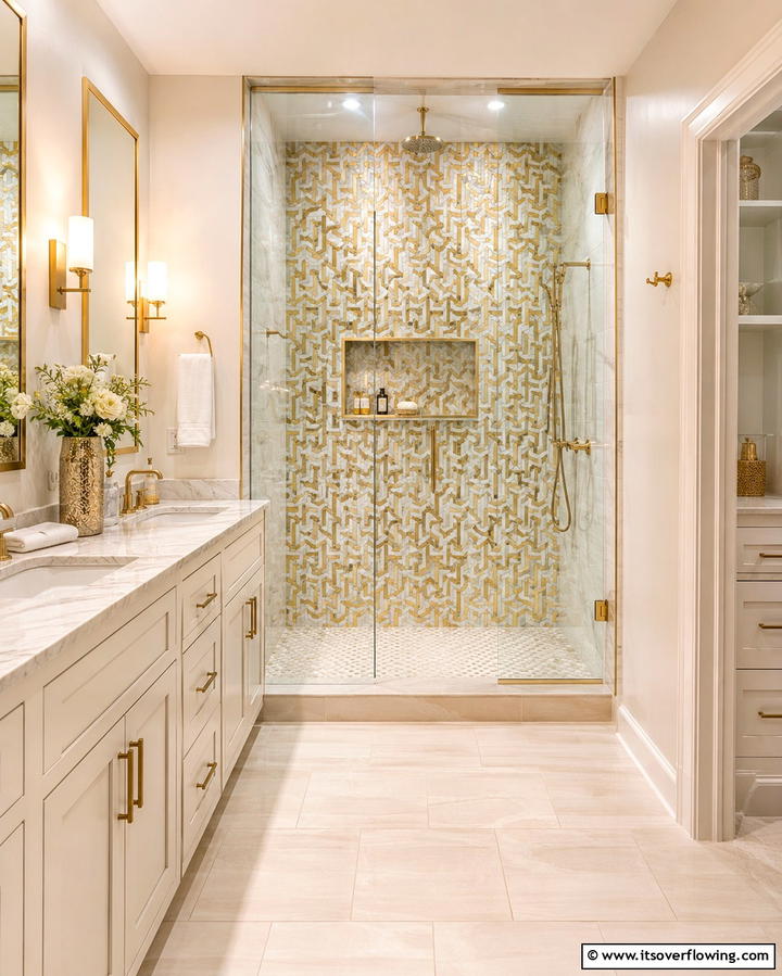 Mosaic Tile Shower SurroundsOne - 25 Shower Surround Ideas to Refresh Your Bathroom