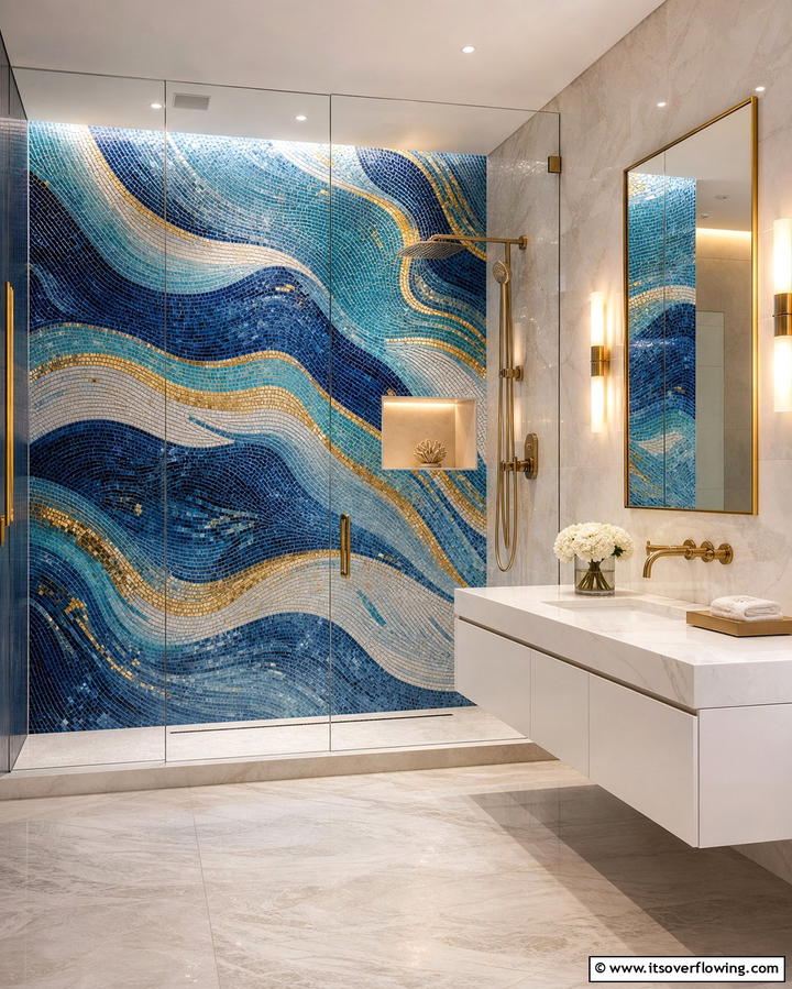 Mosaic Tile Shower WallsOne - 25 Shower Wall Ideas to Elevate Your Bathroom Design