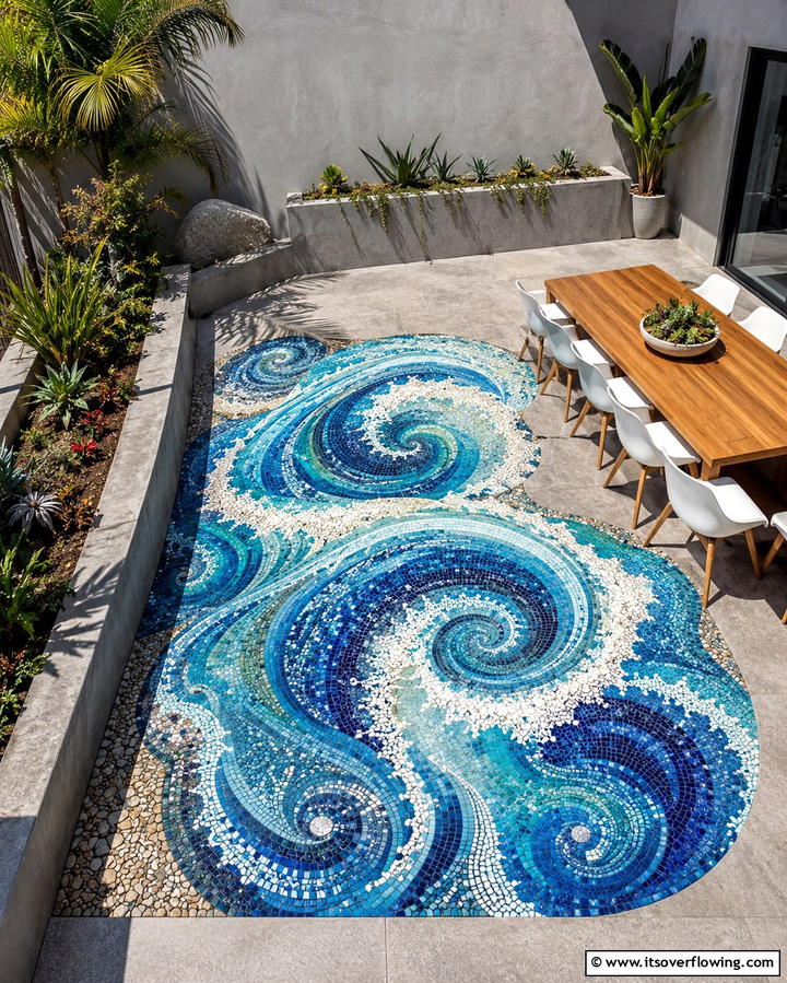 Mosaic Tiles for Artistic Expression - 25 Patio Tile Ideas to Upgrade Your Outdoor Flooring