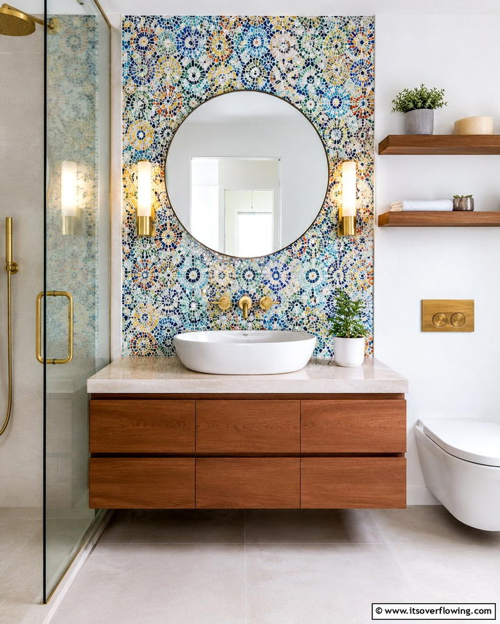 Mosaic Tiles for a Decorative Touch - 25 Bathroom Backsplash Ideas for a Stylish Upgrade