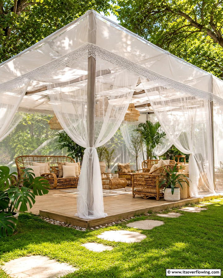 Mosquito Net Enclosures - 25 Patio Enclosure Ideas for Year-Round Enjoyment