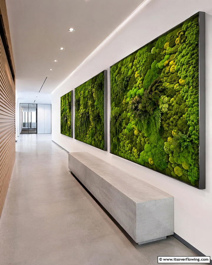 Moss Wall Panels - 25 Green Hallway Ideas for a Fresh and Inviting Home