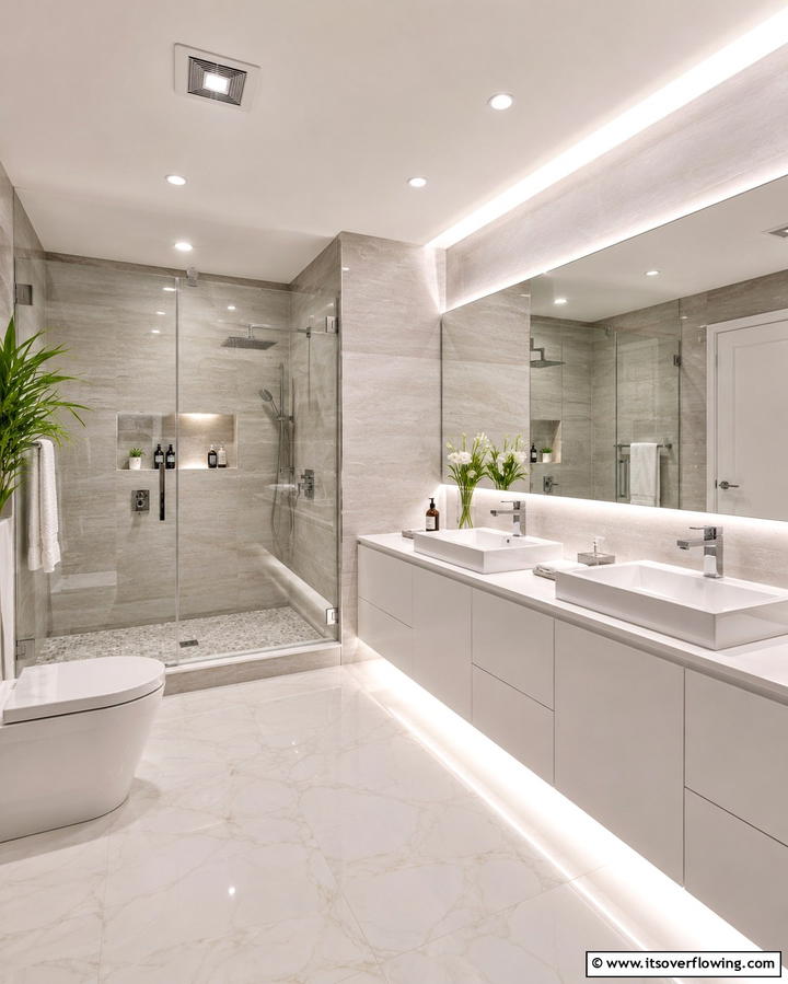 Motion Activated Lights for Convenience - 25 Bathroom Lighting Ideas to Brighten Your Space