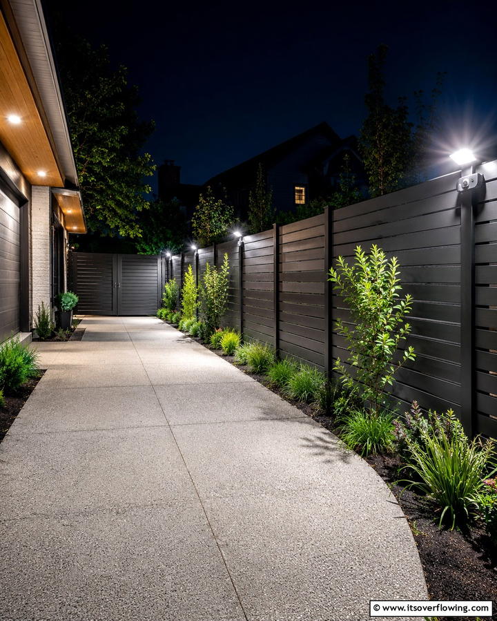Motion Sensor Fence Lighting - 25 Fence Lighting Ideas to Illuminate Your Outdoor Space