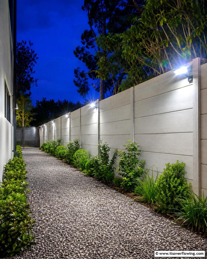 Motion Sensor Fence Lights for Added Security - 25 Fence Lighting Ideas to Illuminate Your Outdoor Space