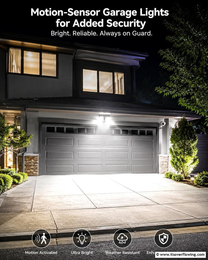 Motion Sensor Garage Lights for Added Security - 25 Exterior Garage Lighting Ideas to Illuminate Your Home