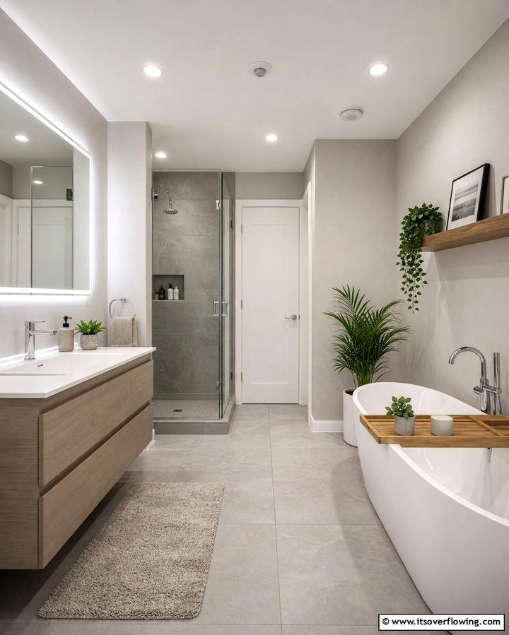 Motion Sensor Lighting - 25 Family Bathroom Ideas for Functional and Stylish Spaces
