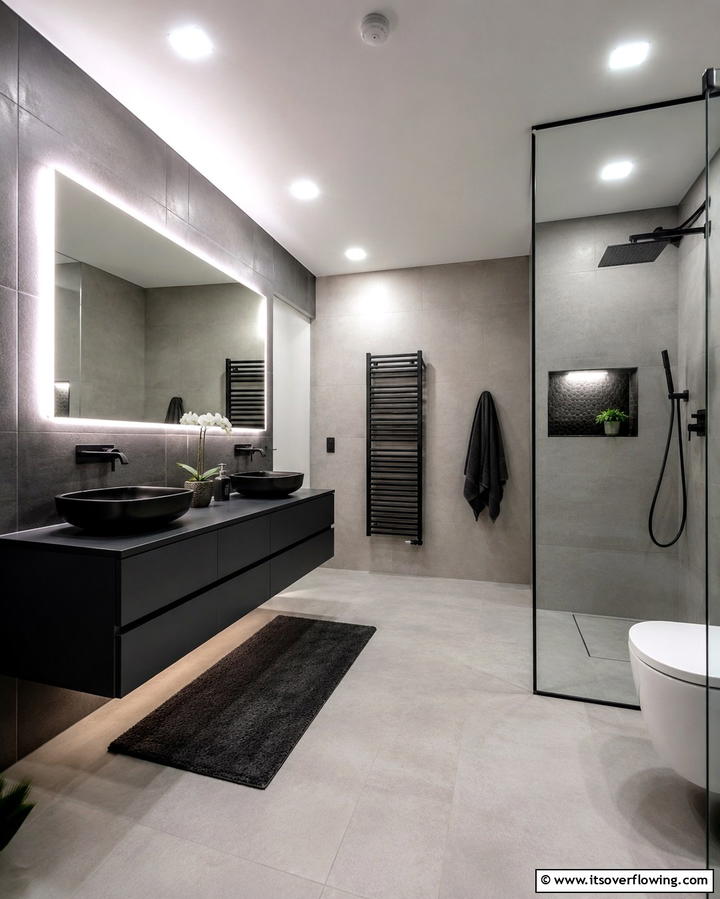 Motion Sensor Lighting - 25 Pool Bathroom Ideas for a Refreshing Swim Experience