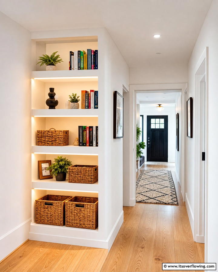 Motion Sensor Lights for Convenience - 20 Bookshelf Lighting Ideas- Illuminate Your Collection