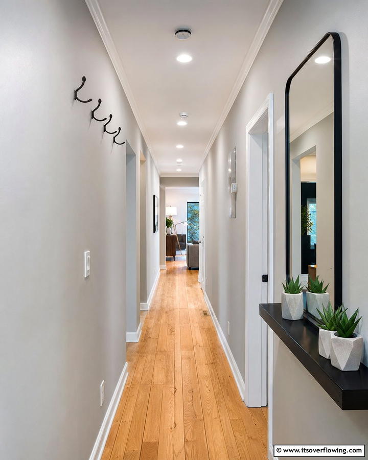 Motion Sensor Lights for Convenience - 20 Narrow Hallway Lighting Ideas to Brighten Your Space