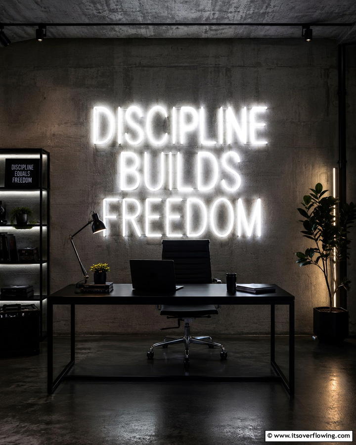 Motivational Neon Signs - 25 Office Wall Decor Ideas to Inspire Creativity