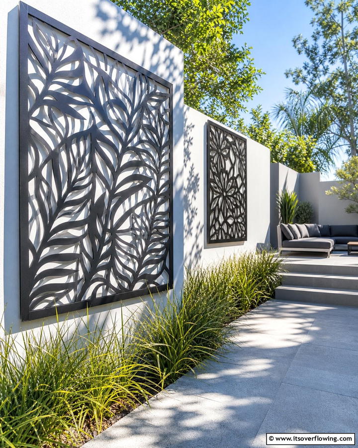 Mounted Outdoor Art Panels - 20 Outdoor Wall Decor Ideas to Transform Your Space