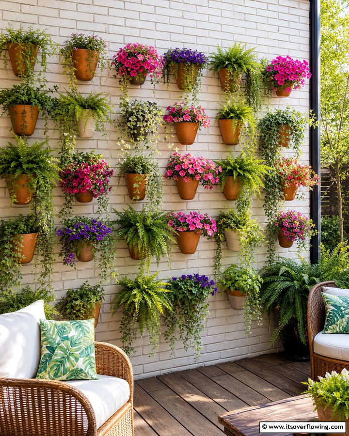 Mounted Planters - 20 Outdoor Wall Decor Ideas to Transform Your Space