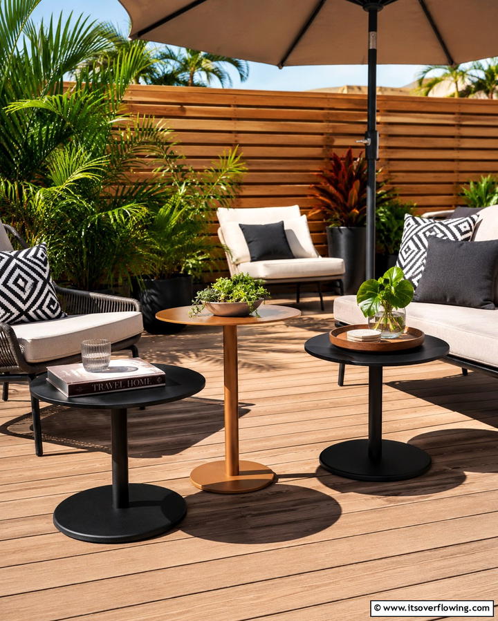 Movable Accent Tables - 30 Patio Furniture Ideas to Elevate Your Outdoor Space