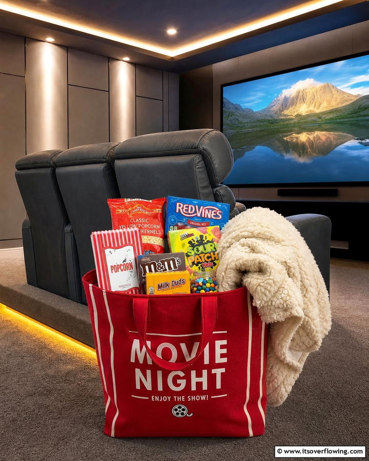 Movie Night Basket - 25 Gift Basket Ideas for Every Occasion and Theme