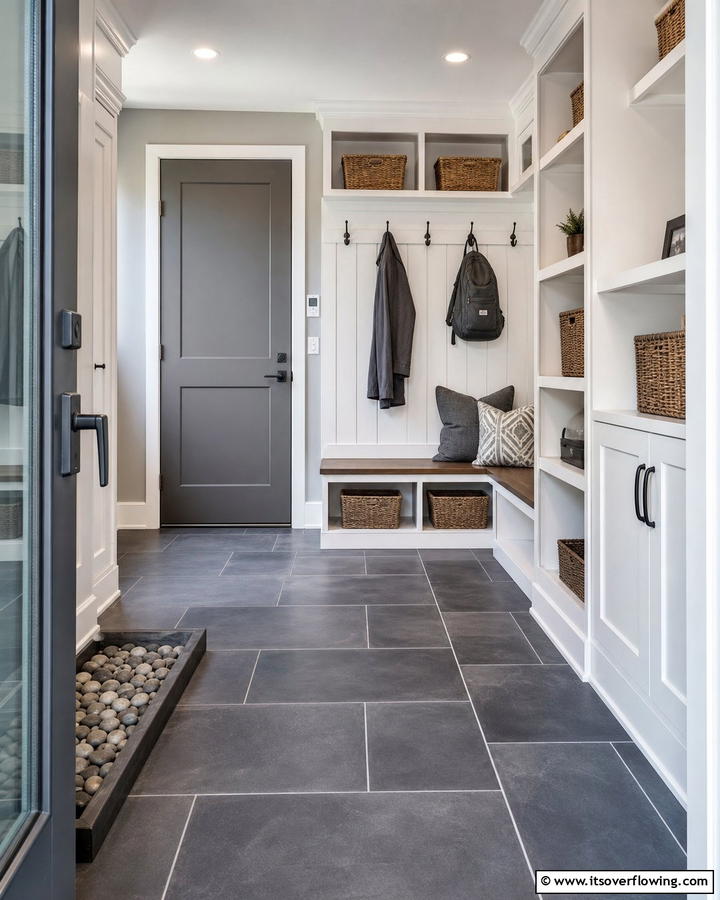 Mud Proof Flooring - 25 Boot Room Ideas for Organized Entryways