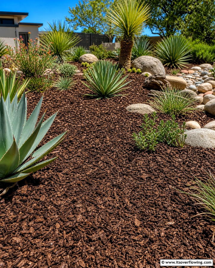 Mulch Ground Cover - 25 Xeriscape Ideas for Low-Water Landscaping