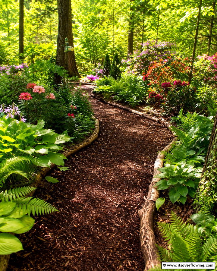 Mulch Pathways - 25 Curved Walkway Ideas for a Charming Garden Path