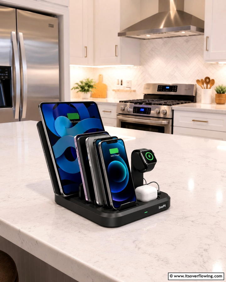 Multi Device Charging DockOne - 25 Smart Charging Station Ideas for a Tidy Home