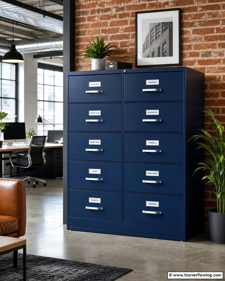 Multi Drawer Filing Cabinets - 25 Office Storage Ideas to Keep Your Workspace Organized and Clutter-free