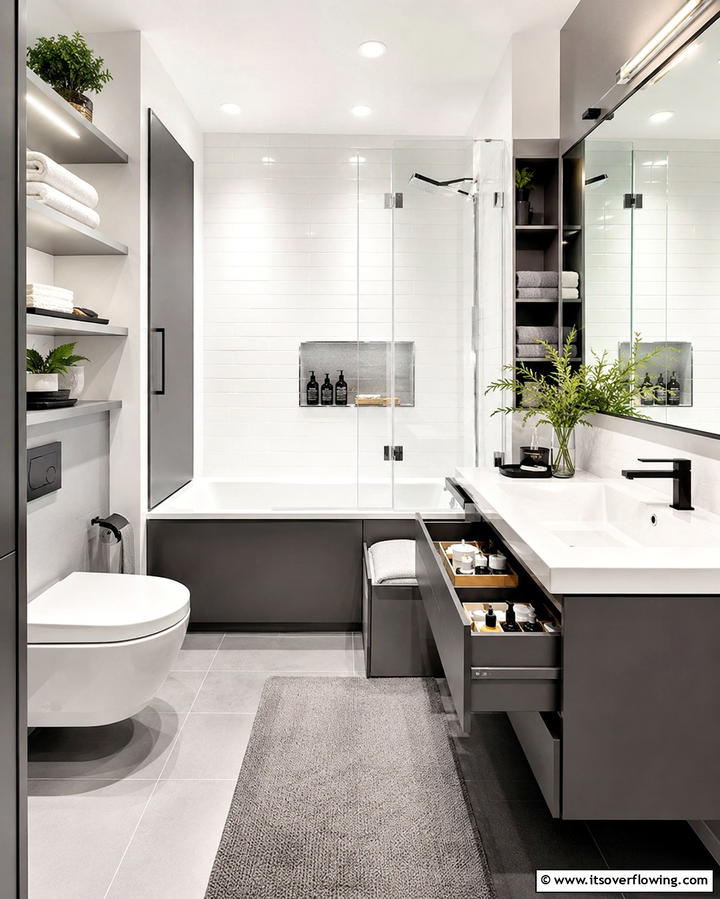Multi Functional Bathroom - 30 Stylish Bathroom Decor Ideas for a Spa-Like Retreat