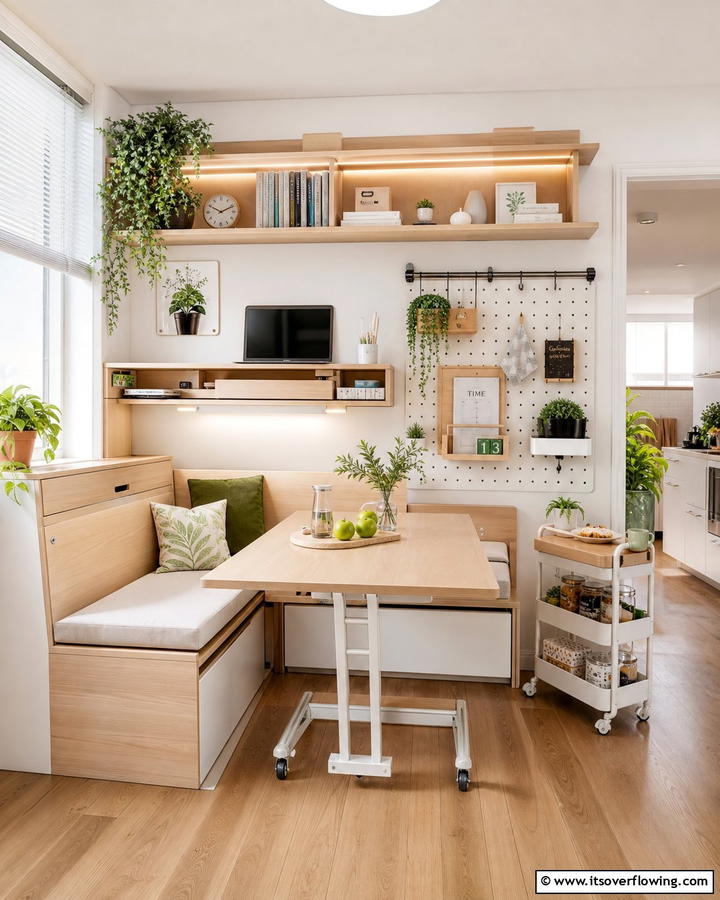 Multi Functional Breakfast Nook - 21 Cozy Breakfast Nook Ideas for Charming Kitchen Corners