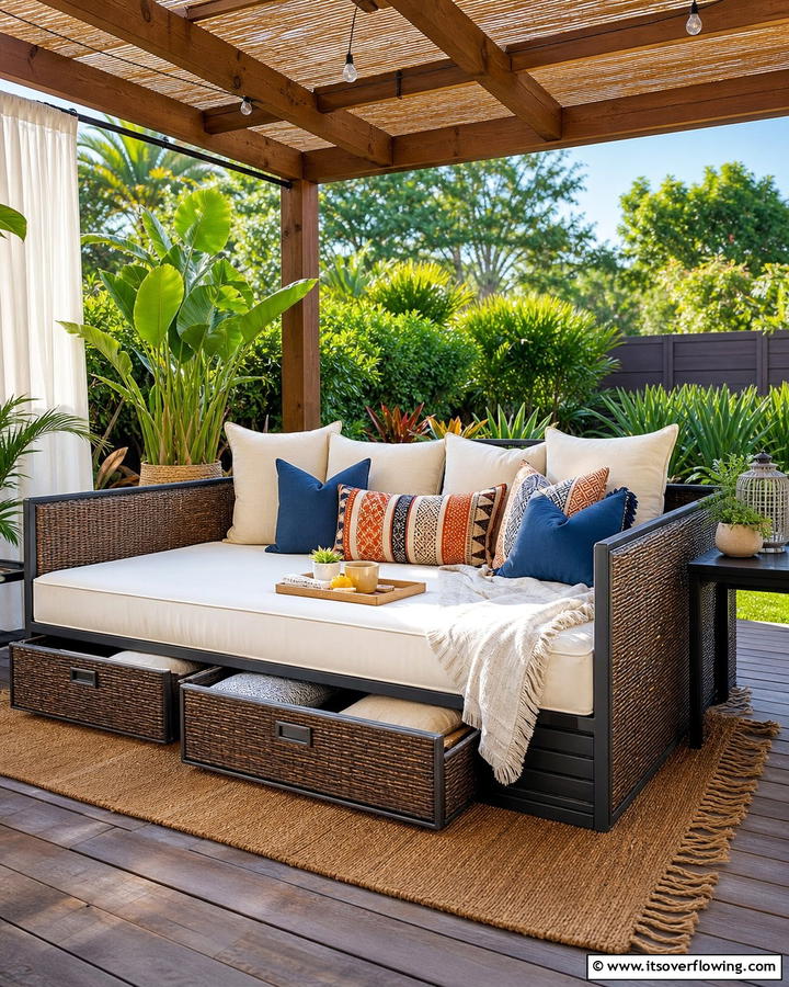 Multi Functional Daybeds - 20 Outdoor Bedroom Ideas for a Relaxing Retreat