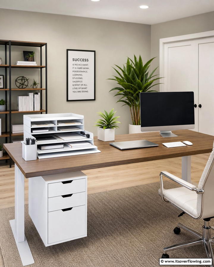 Multi Functional Desk Trays - 21 Desk Organization Ideas for Clutter-Free Workspaces