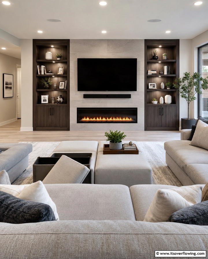 Multi Functional Faux Fireplace - 30 Faux Fireplace Ideas to Add Warmth Anywhere