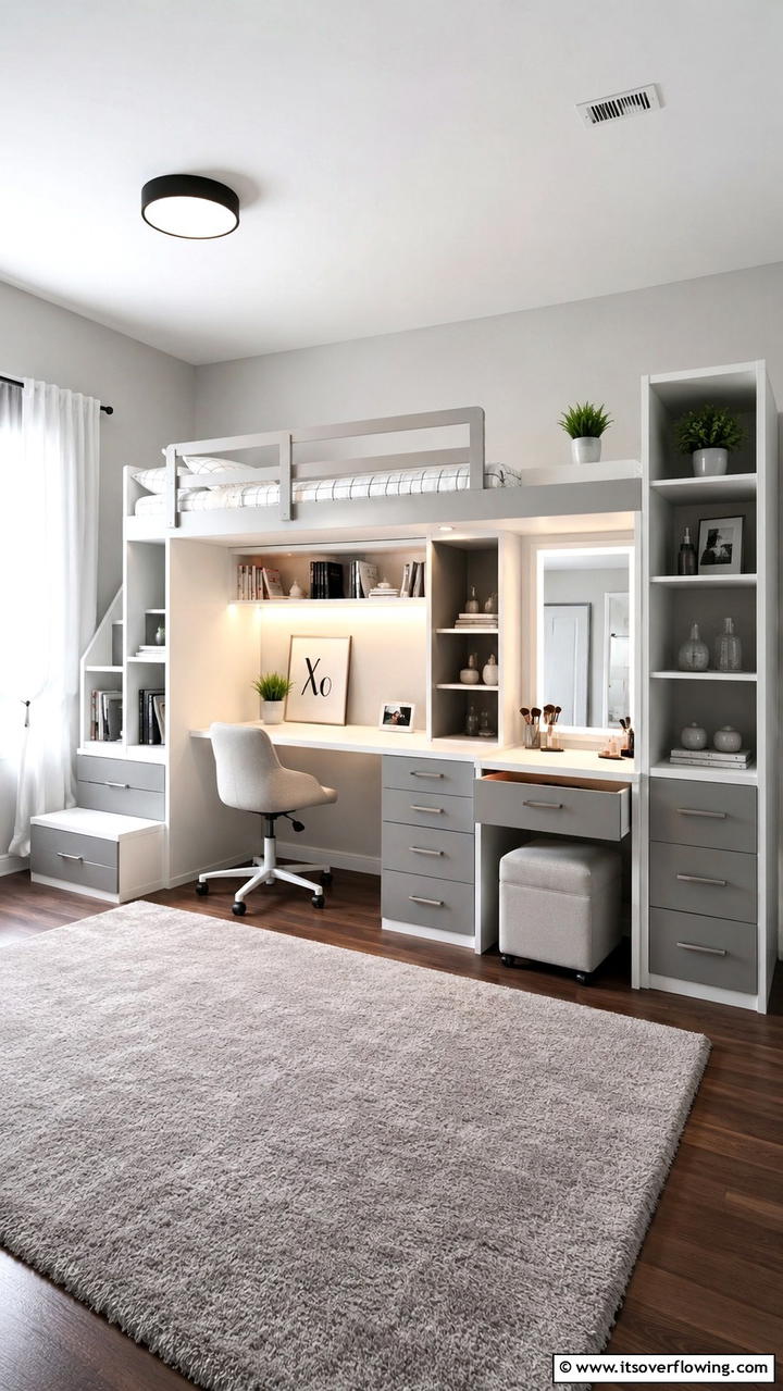 Multi Functional Furniture - 21 Modern Teen Bedroom Ideas for Functional and Stylish Spaces