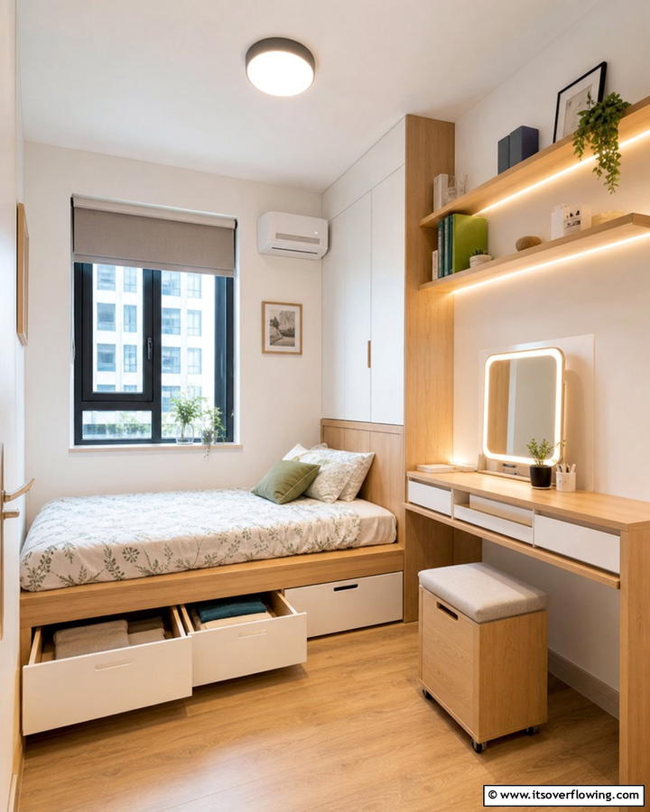 Multi Functional Furniture - 21 Small Bedroom Organization Ideas to Maximize Space