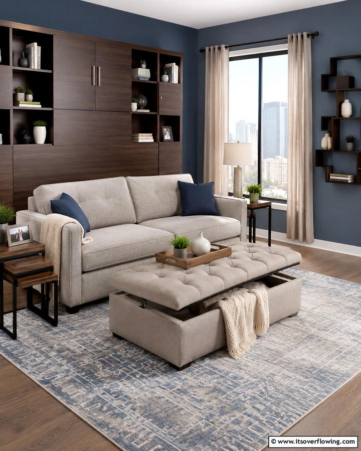 Multi Functional Furniture - 25 Living Room Layout Ideas for Maximum Comfort