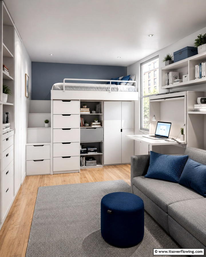 Multi Functional Furniture - 20 Student Bedroom Design Ideas for Study and Sleep