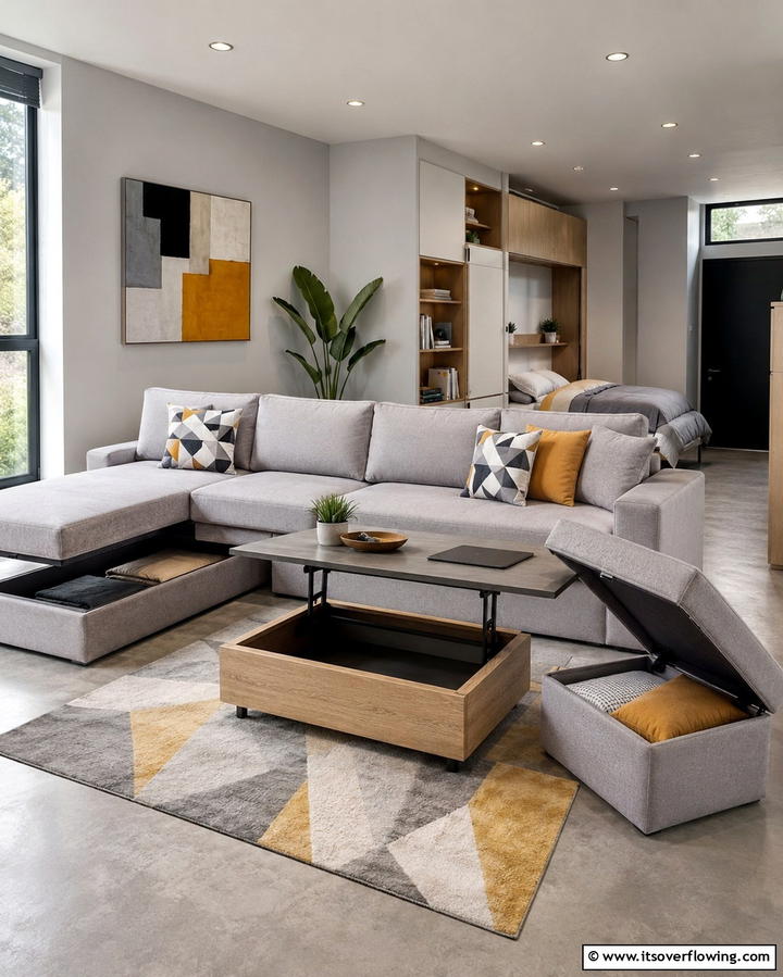 Multi Functional FurnitureExact - 25 Townhouse Interior Design Ideas for Modern Living