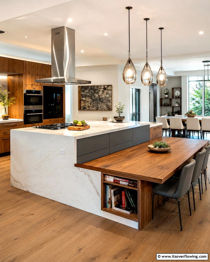 Multi Functional Kitchen Islands - 25 Kitchen Diner Ideas for a Functional and Stylish Space