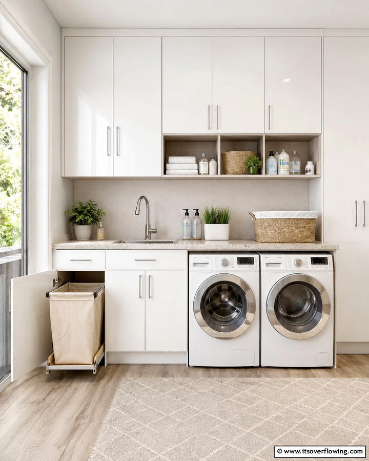 Multi Functional Laundry Cabinet - 30 Functional Bathroom Furniture Ideas to Maximize Space