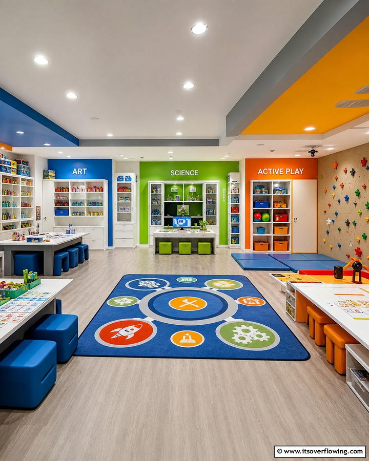 Multi Functional Play Station - 21 Playroom Ideas for Creative & Organized Kids Spaces