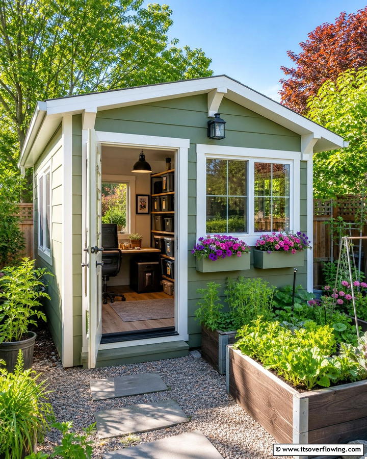 Multi Functional Shed Office - 20 Garden Office Ideas for a Productive Outdoor Workspace