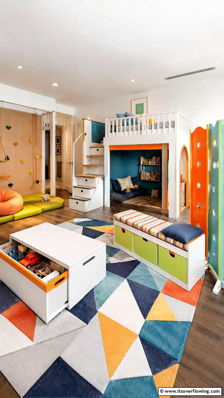 Multi Functional Space Design - 21 Safe and Fun Toddler Room Ideas for Playful Environments