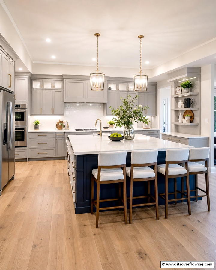 Multi Functional U Shaped Kitchen with Island - 30 U-Shaped Kitchen Ideas for Optimal Layout and Storage
