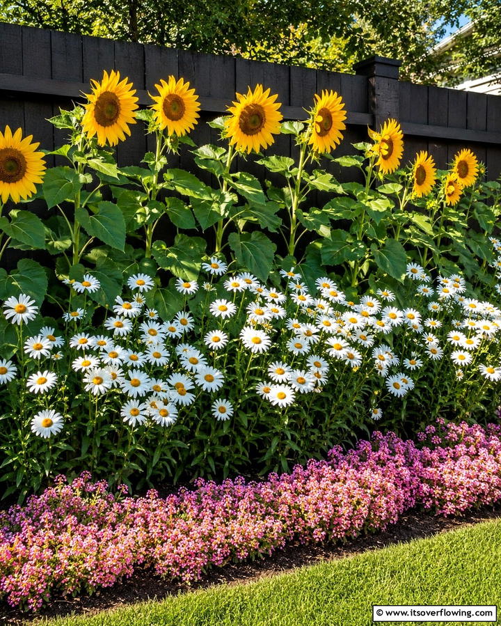 Multi Layered Flower Beds - 30 Front Yard Flower Bed Ideas for Curb Appeal Boost