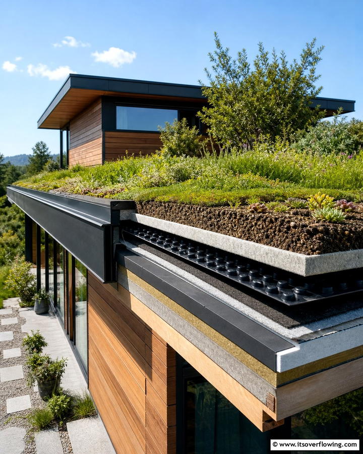 Multi Layered Green Roof - 25 Houses With Green Roofs for Eco-Friendly Living