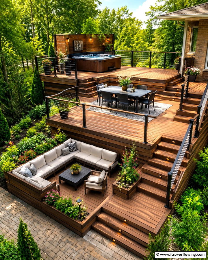 Multi Level Deck Design - 25 Deck Decorating Ideas for a Stunning Outdoor Space