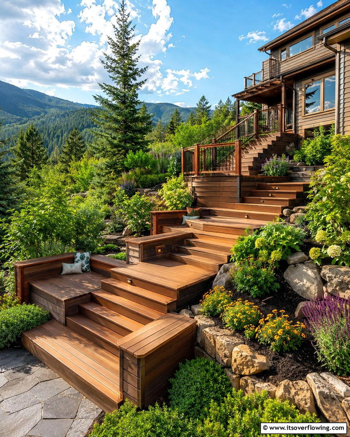 Multi Level Deck Steps for Dynamic Spaces - 25 Deck Steps Ideas for a Safe and Stylish Entry