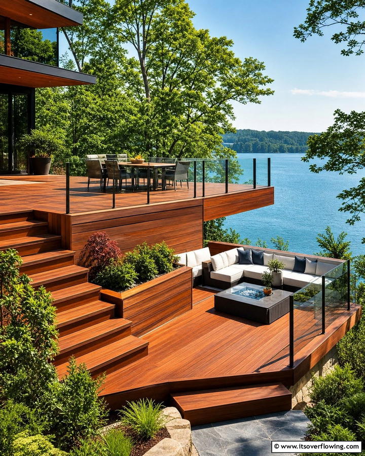 Multi Level Deck - 21 Backyard Patio Ideas for Creating Your Perfect Outdoor Oasis