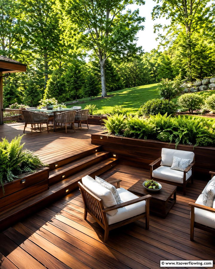 Multi Level Ground DeckExact - 25 Ground Level Deck Ideas for Easy Outdoor Living