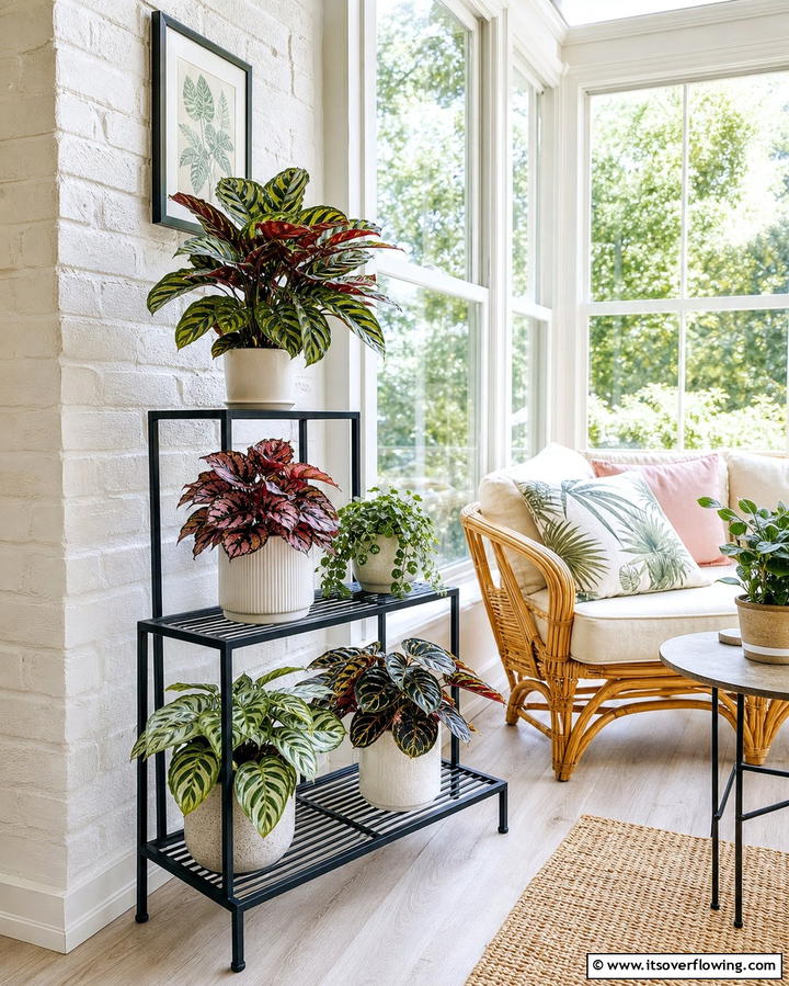 Multi Level Plant Stands - 25 Plant Room Ideas for a Green Oasis at Home